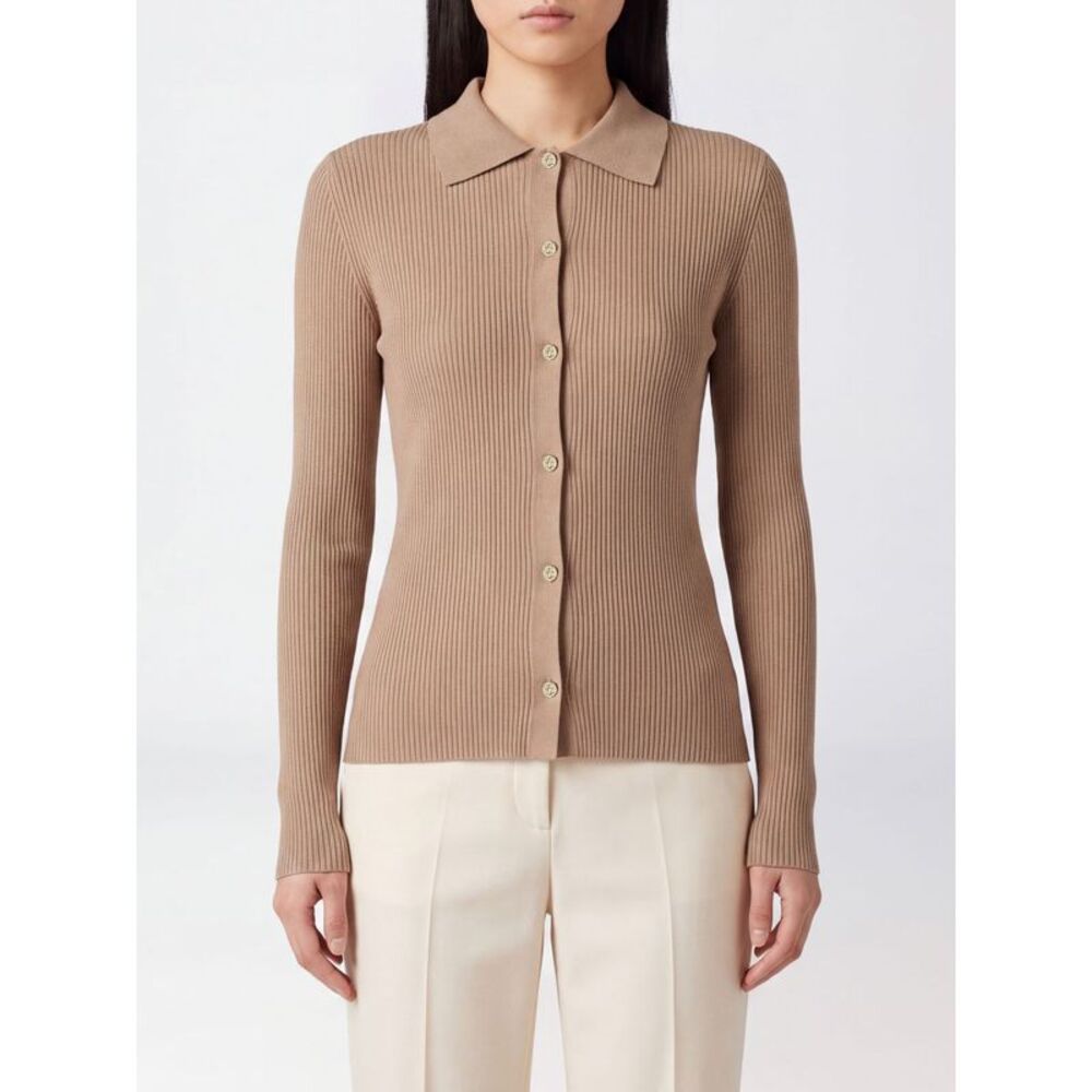 'S Max Mara Women 'S Max Mara Slim Fit Polo Jumper In Pure Virgin Wool